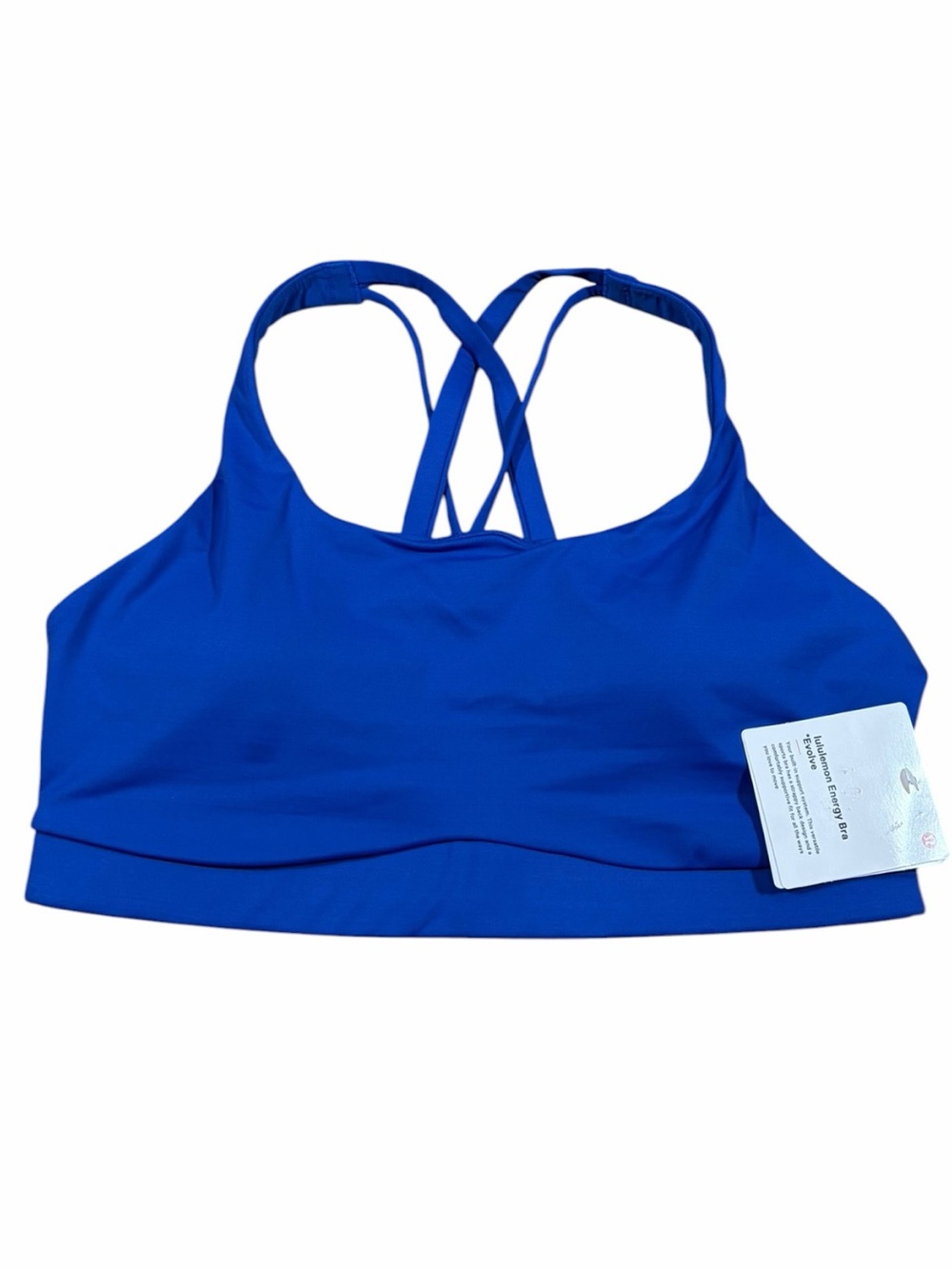 NWT Lululemon Energy Bra *Evolve *Medium Support (Beach Ball Blue) Size M